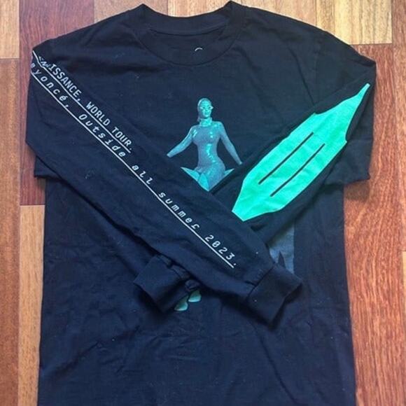 BEYONCE RENAISSANCE WORLD TOUR CHROMA GREEN HORSE TEE SIZE S NEW W/O TAG - Picture 9 of 9